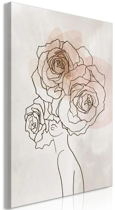 Quadro  Anna and Roses (1 Part) Vertical  Larghezza x Altezza Home decor 40x60