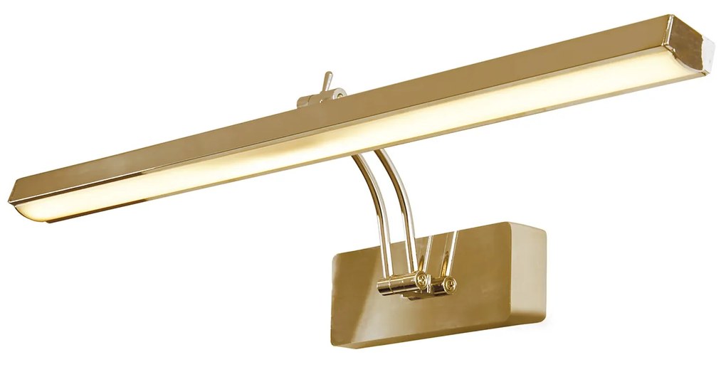 Applique Moderna Rodi Acciaio Ottone Policarbonato Led 13,3W 3000K