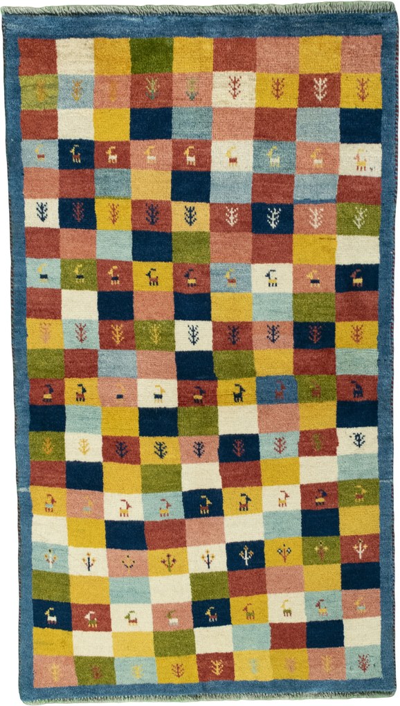 Gabbeh Tappeto 90 x 160 (Iran) Annodato A Mano