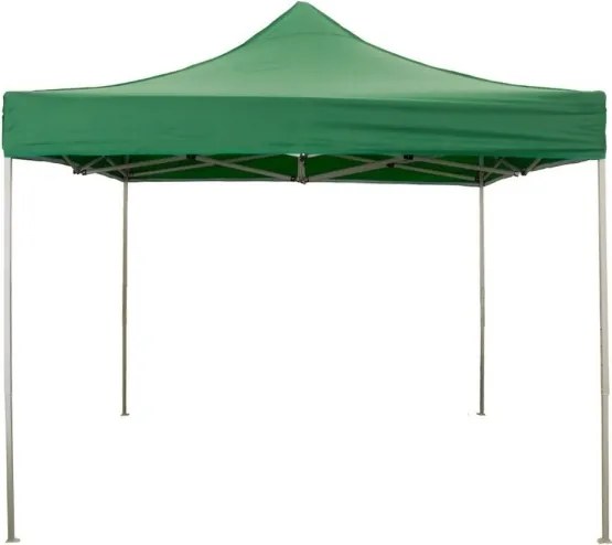 Gazebo richiudibile pieghevole 3 X 3 Verde ricoperto in PVC impermeabile