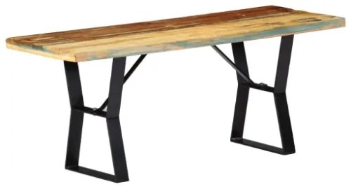 Panca 110 cm in Legno Massello di Recupero