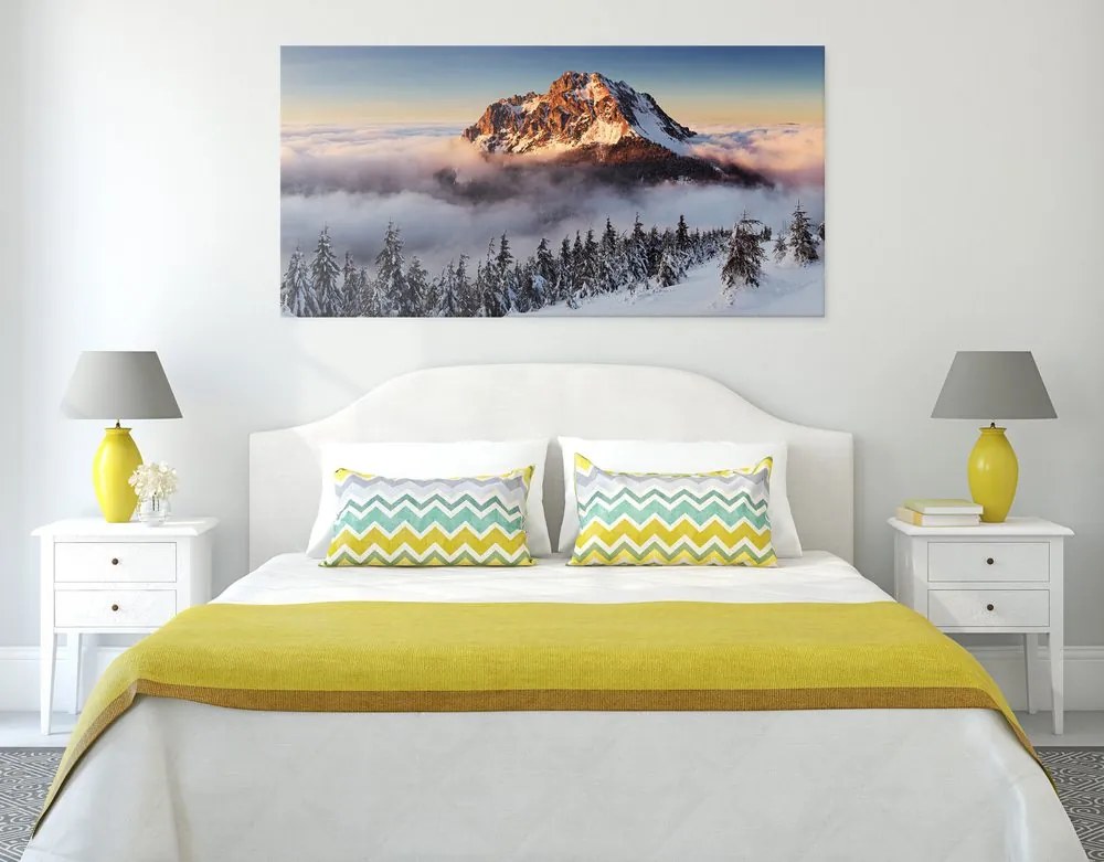 Quadro su tela – Rozsutec sotto una coltre di neve