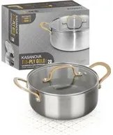 Casseruola 20 cm triplo strato Tri Ply - Gold con coperchio