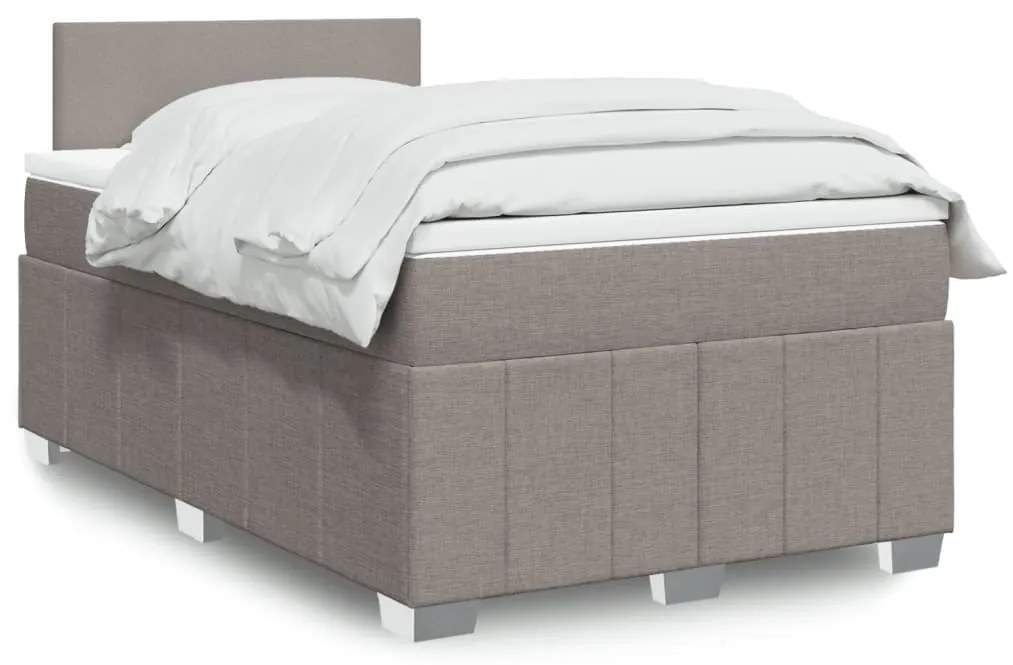 Giroletto A Molle Con Materasso Tortora 120x200 Cm İn Tessuto /