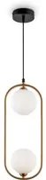 Lampada pendente Modern in Metallo Ring Ottone