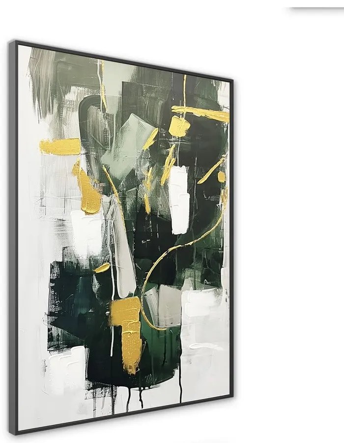 Quadro con elementi dipinti a mano 70x100 cm For – Styler