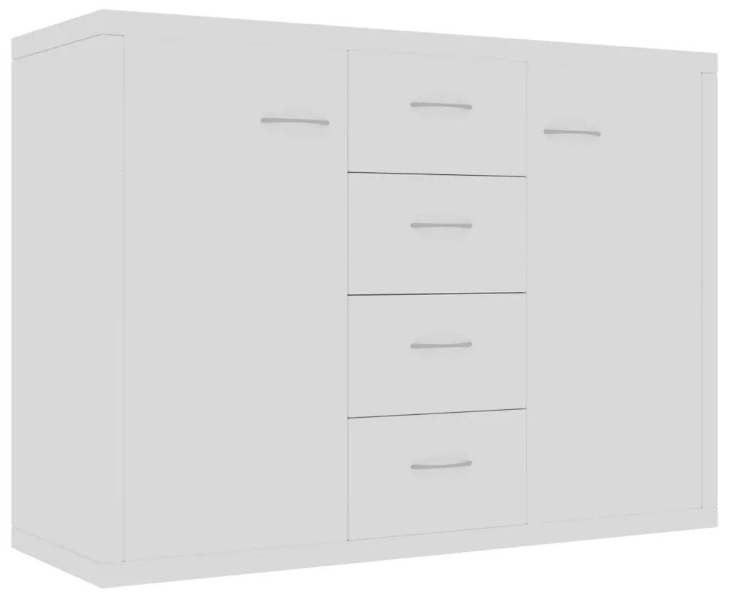 Credenza bianca 88x30x65 cm in truciolato