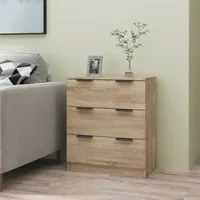 Credenza Rovere Sonoma 60x30x70 cm in Legno Multistrato cod mxl 54416