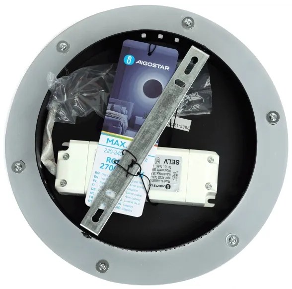 Aigostar - LED RGBW Dimmerabile muro Lampada MESH Smart LED/12W/230V + +TC nero