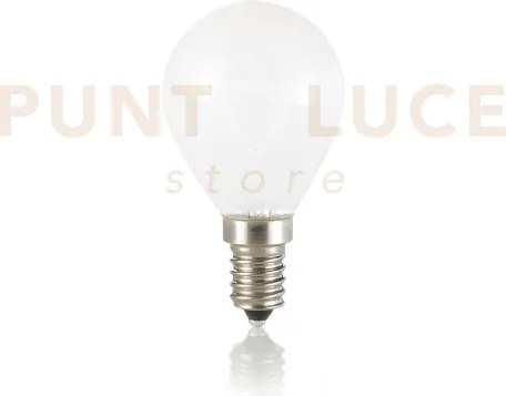 Lampadina attacco e14 sfera in vetro bianca 4 w 340 lm 3000 k ø 45 ...