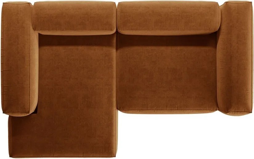 Divano angolare color mattone (con penisola a sinistra/con chaise lounge) Bergamo – Cosmopolitan Design