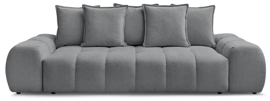 Divano grigio scuro con rivestimento in ciniglia 278 cm Everest – Bobochic Paris