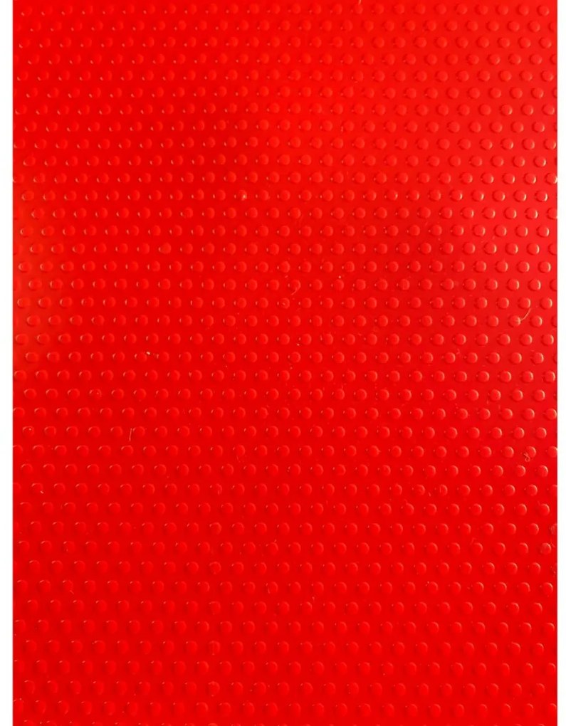 Tappeto bollettato rosso in Pvc h. 1mt