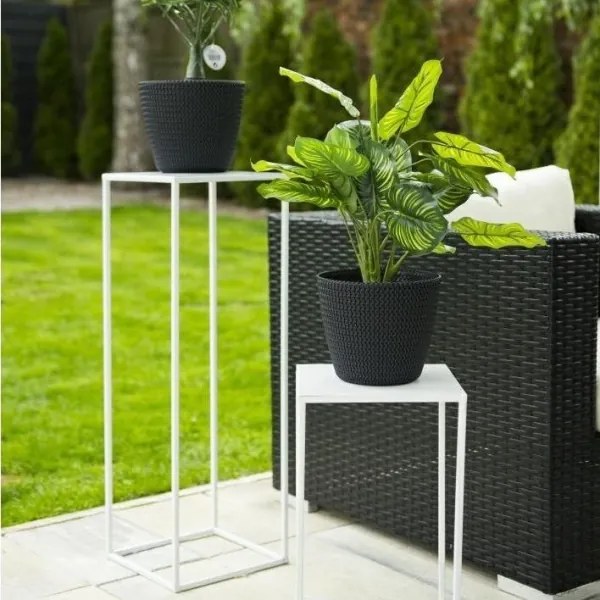 Portafiori 70x24 cm bianco