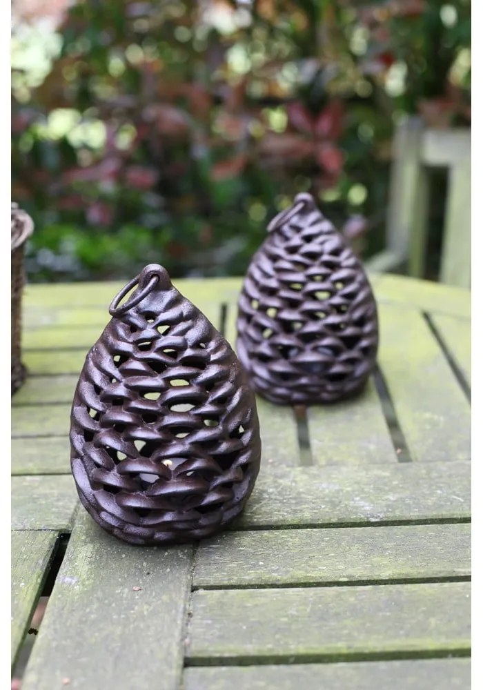 Lanterna in metallo (altezza 18 cm) Pine Cone - Esschert Design