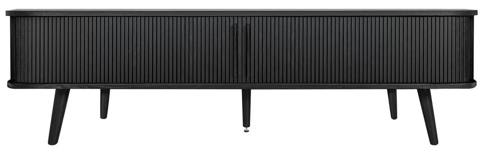 Mobile TV nero con effetto rovere 178x50x40 cm Rove – Woodman