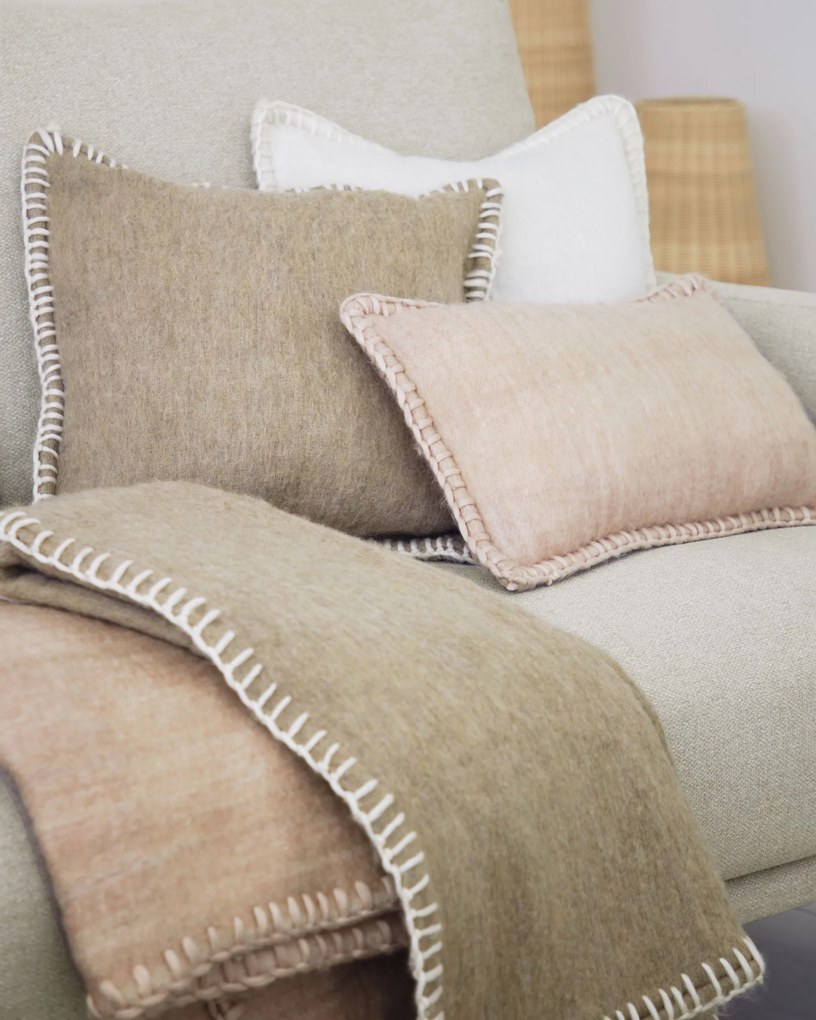 Kave Home - Coperta Augustina marrone 125 x 150 cm