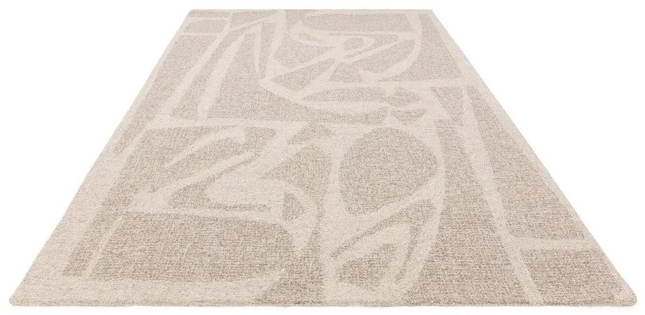 Tappeto in lana color crema tessuto a mano 160x230 cm Loxley - Asiatic Carpets