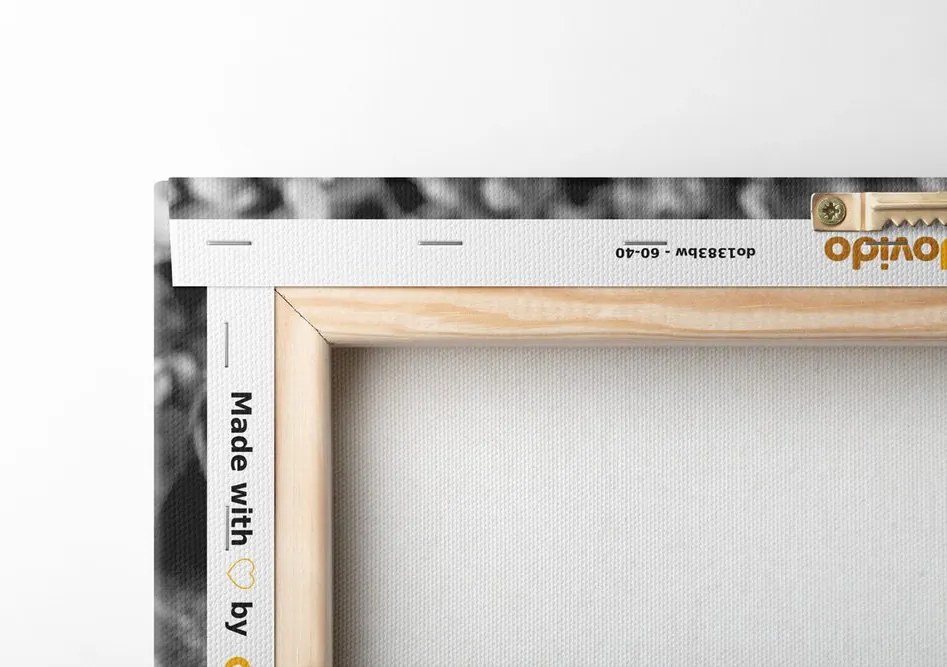 Quadro su tela – Giardino Zen e pietre nella sabbia in bianco e nero