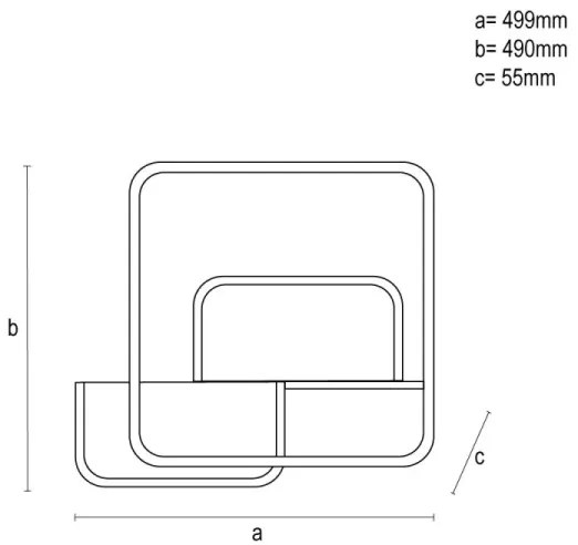 Plafoniera LED dimmerabile LED/70W/230V 3000-6500K + telecomando
