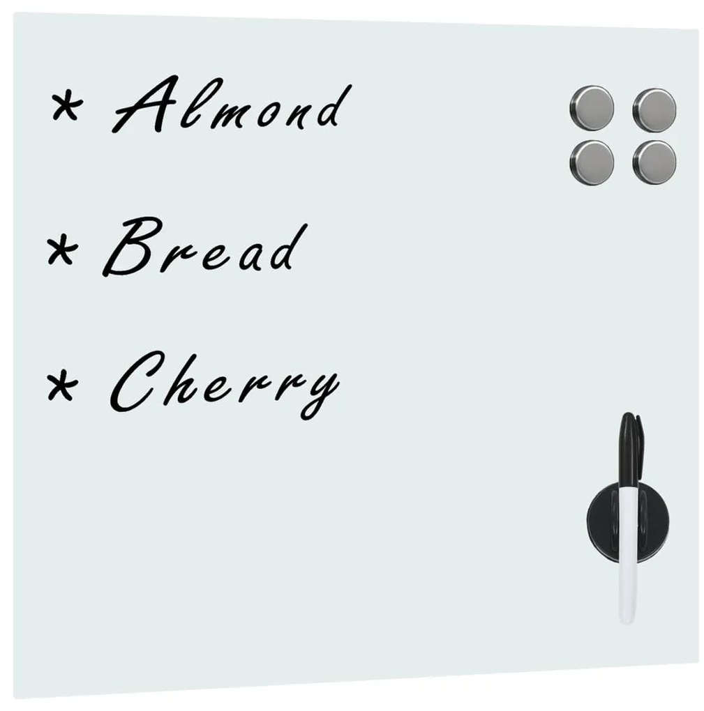 Lavagna Magnetica A Parete İn Vetro 50x50 Cm /