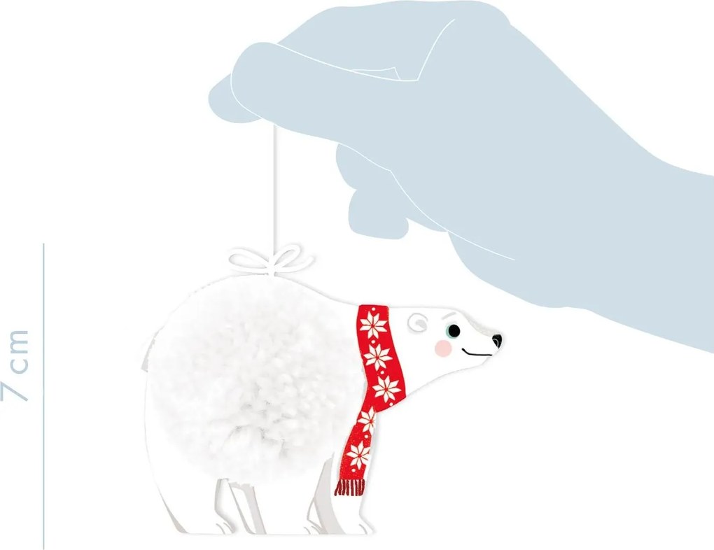 Set creativo - Addobbi natalizi con pompon