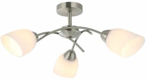Lampadario a plafone DONNA 3xE27/60W/230V nichel