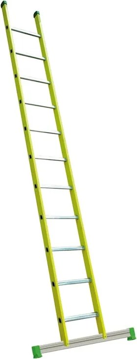 Scala FACAL Vetroprima Singola in fibra di vetro 11 gradini portata massima 150 kg EN 131 per lavori fino a 4.4 m