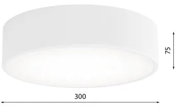 Plafoniera LED CLEO 24W 230V 4000K Ø30 cm bianco