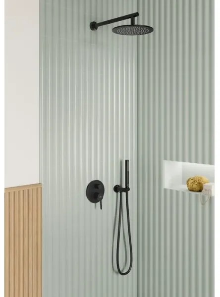 Villeroy & Boch TVC000462000K5 - Supporto doccia con attacco, nero opaco