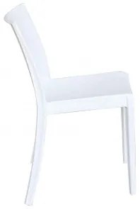 Sedia in polipropilene Perla - Senza Braccioli - Dimensioni: 55x47x82cm, Bianco