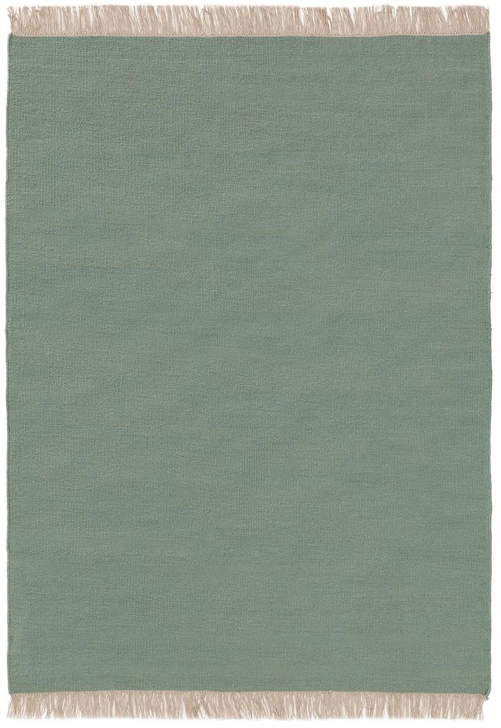 benuta Pop Tappeto di lana Liv Verde chiaro 80x150 cm - Tappeto fibra naturale