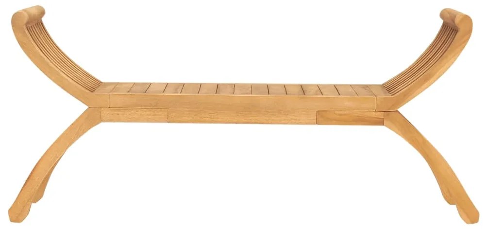 Panchina da giardino 126 cm in legno massello di teak