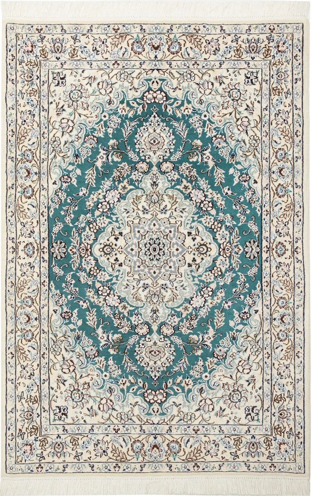 Nain Tappeto persiano 100 x 150 (Iran) Annodato A Mano