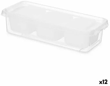 Secchio organizzatore Bianco Plastica 28,2 x 6 x 11,7 cm (12 Unità)