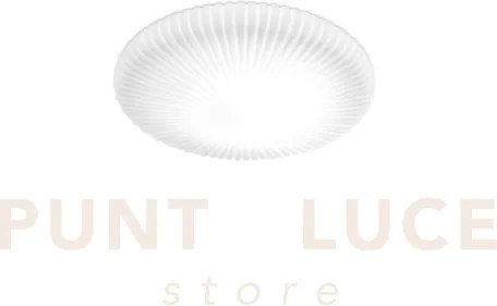 Atrium plafoniera in vetro bianco 3000k led 22w  2200 lm d.45cm