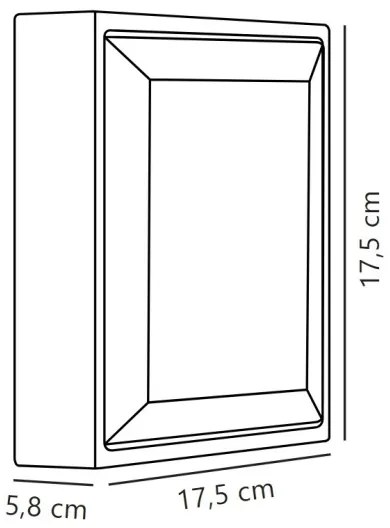 Nordlux - Applique a LED da esterno OLIVER LED/9W/230V IP54 17,5x17,5 cm