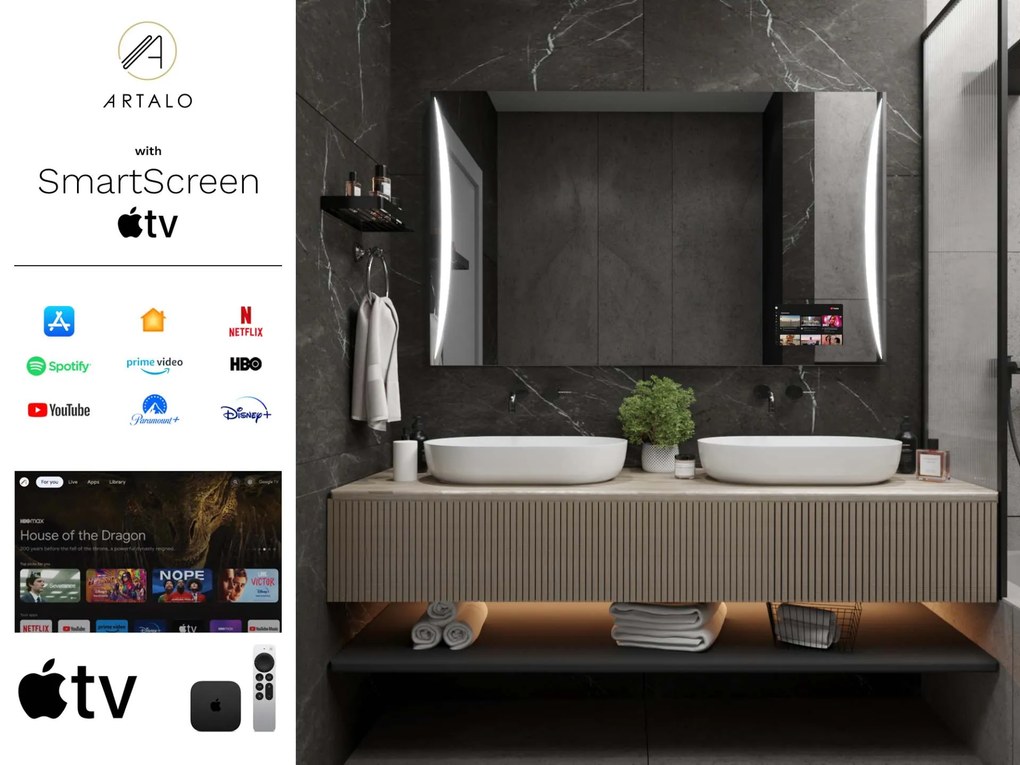 Specchio con LED illuminazione M15 premium
