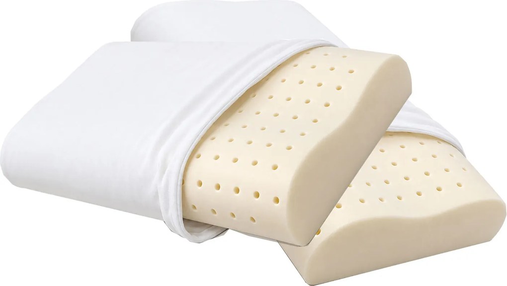 Set 2 Guanciale in Memory Foam Doppia Onda H 8/10 cm Sostegno Cervicale Dispositivo Medico Classe 1 Dormidea Classico Air...
