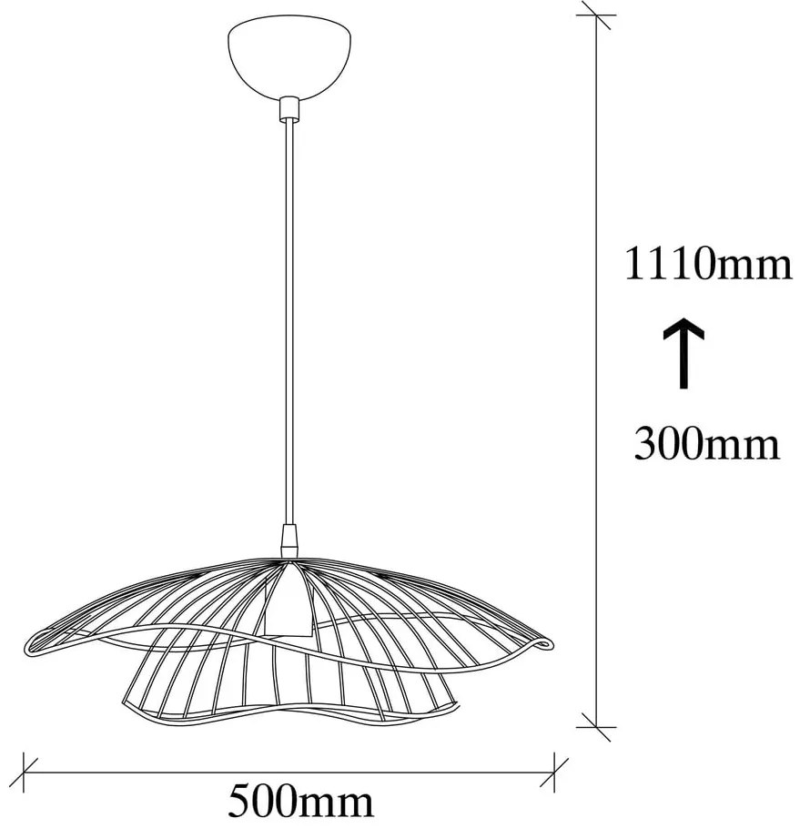 Lampadario dorato ø 50 cm Tel – Opviq lights