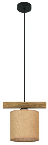 Brilagi - Lampadario a sospensione con filo FOREST 1xE27/15W/230V pino/marrone/nero