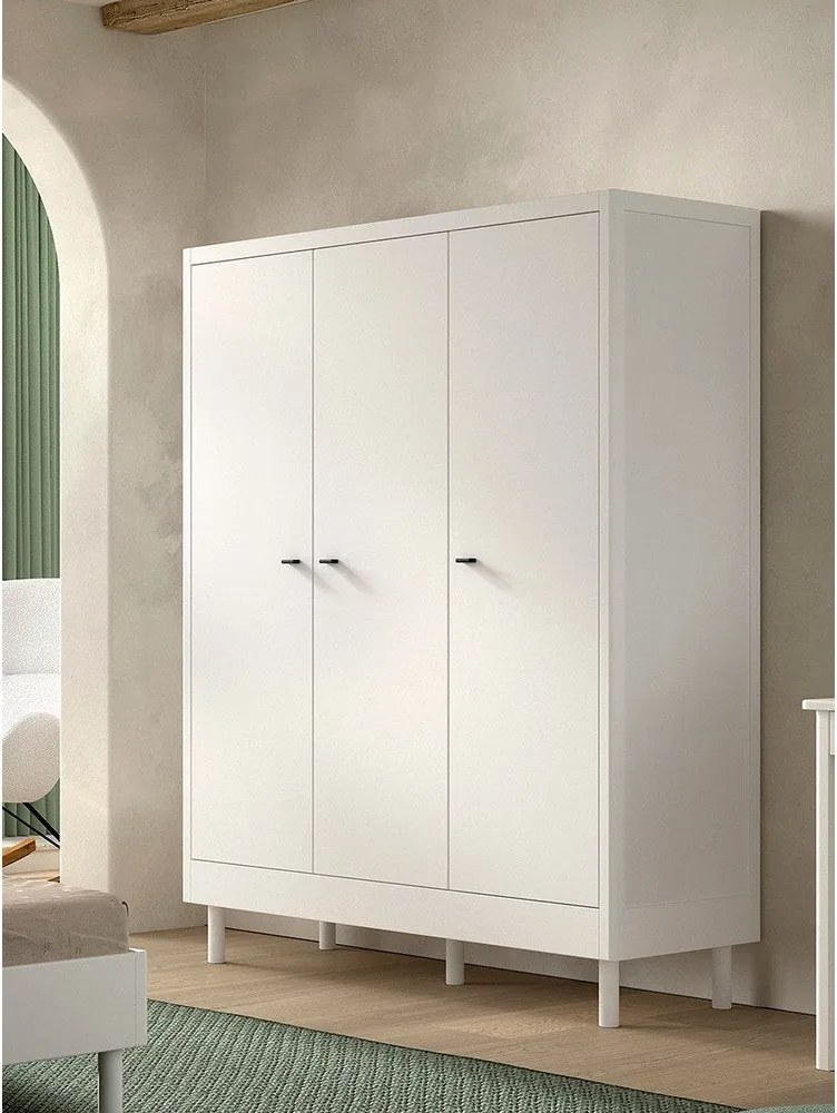 Armadio per bambini bianco in legno di faggio 146x190x55 cm Forrest - Vipack