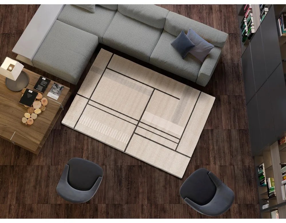 Tappeto beige 160x230 cm Domus - Universal