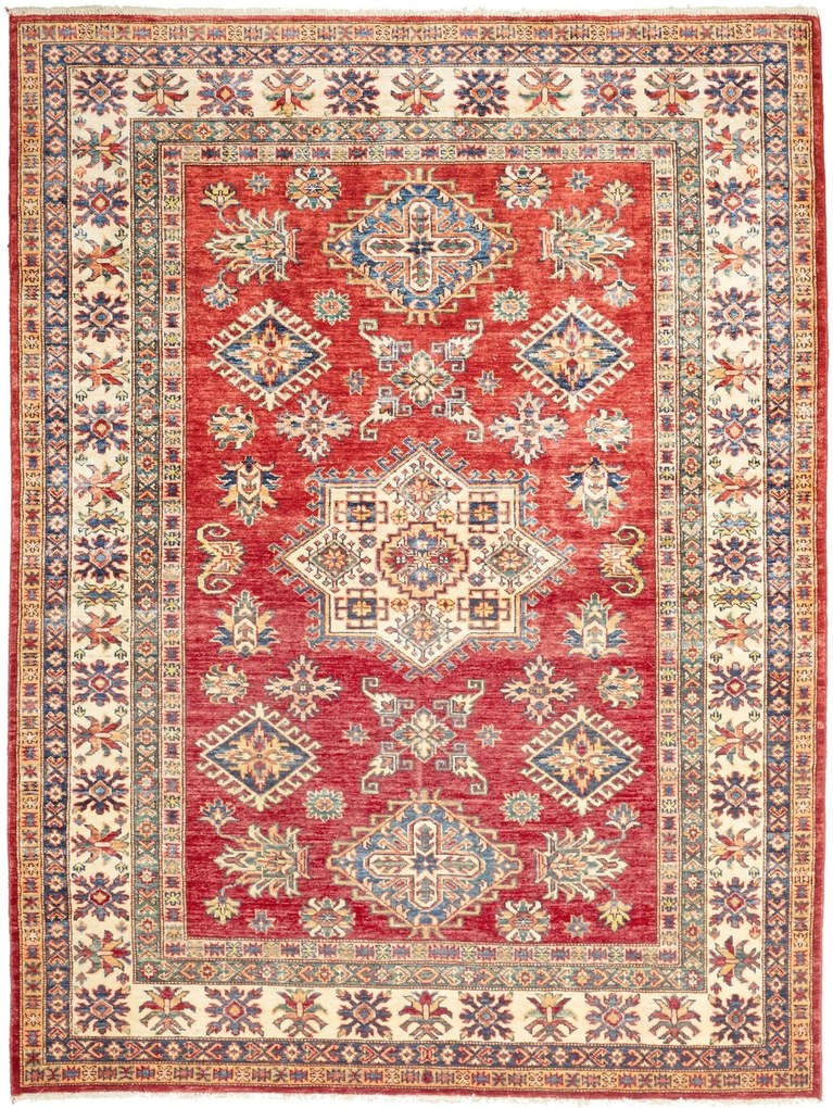 Kazak Tappeto orientale 210 x 150 Rosso (Pakistan) Annodato A Mano