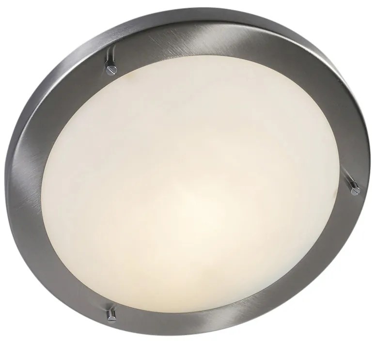 Plafoniera moderna in acciaio 31 cm IP44 - Yuma