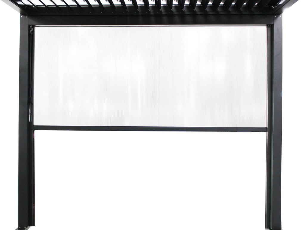 Laterale in PVC per lato da 3 m pergola bioclimatica