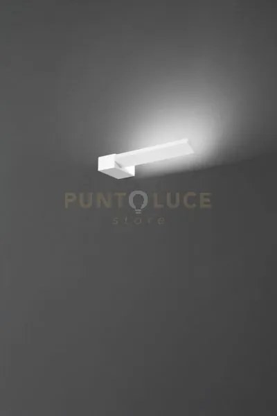 Applique in alluminio colore bianco elle led 14w cct 3000k 4000k 60...