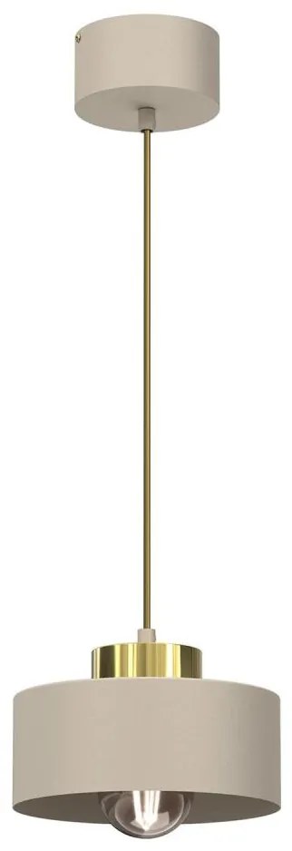 Chandeiler su filo MARTI 1xE27/15W/230V beige/oro