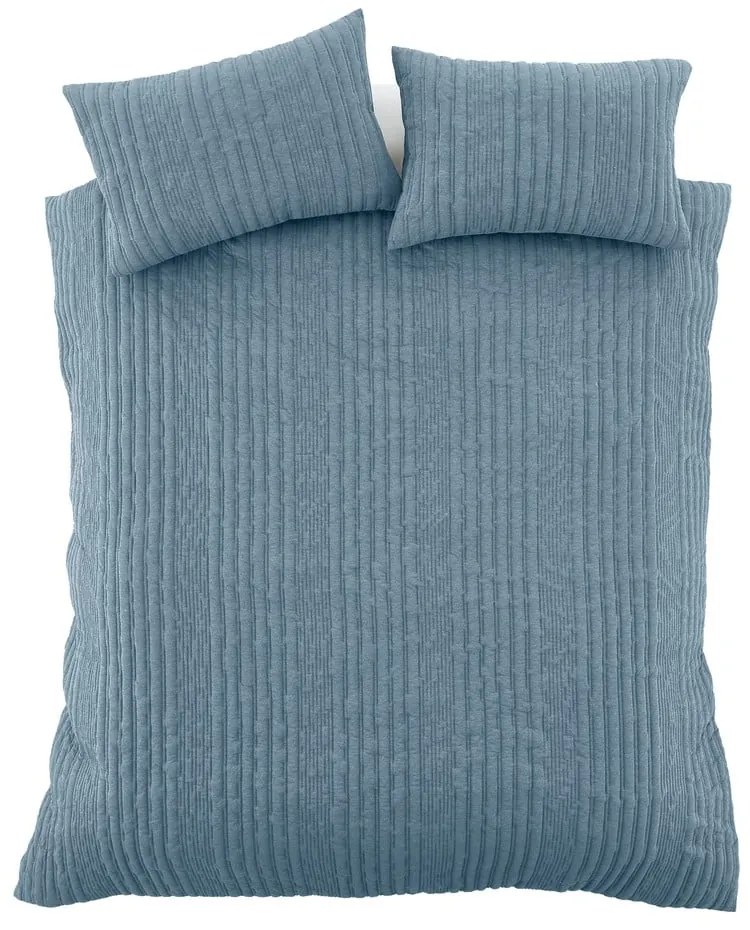 Biancheria blu per letto matrimoniale 200x200 cm Tamba Stripe - Pineapple Elephant