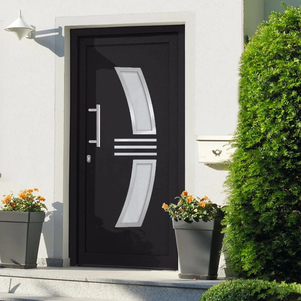Porta Di Ingresso Antracite 98x208 Cm /